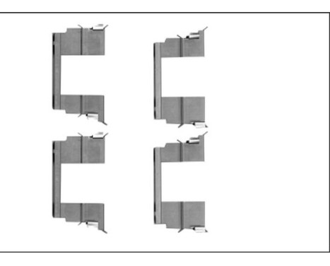 Accessory set, disc brake pad