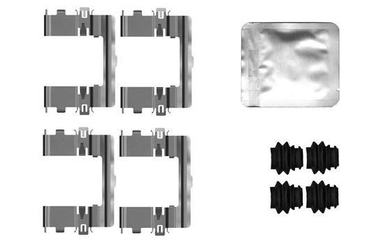 Accessory set, disc brake pad