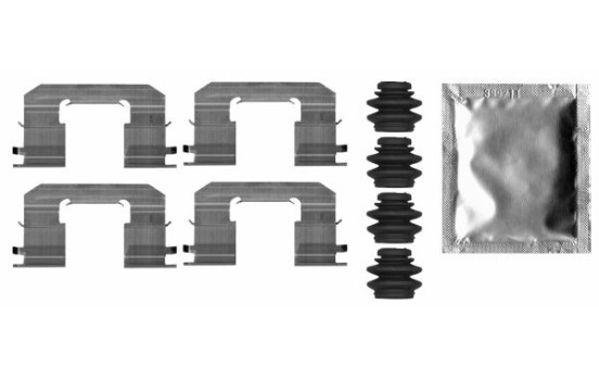 Accessory set, disc brake pad