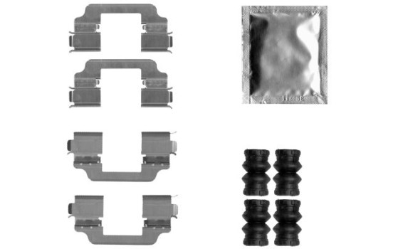 Accessory set, disc brake pad
