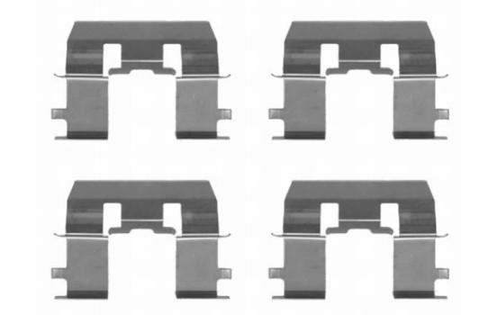 Accessory set, disc brake pad