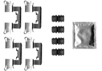 Accessory set, disc brake pad