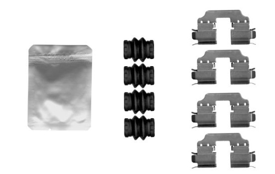 Accessory set, disc brake pad