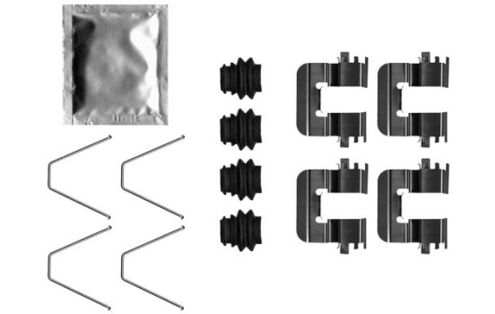 Accessory set, disc brake pad