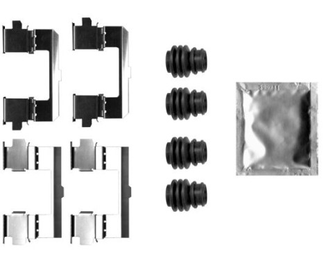 Accessory set, disc brake pad