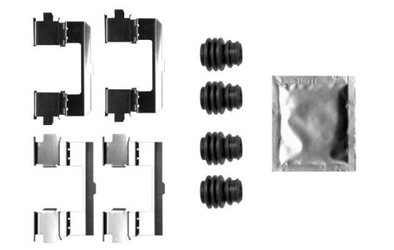 Accessory set, disc brake pad