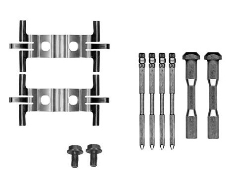 Accessory set, disc brake pad