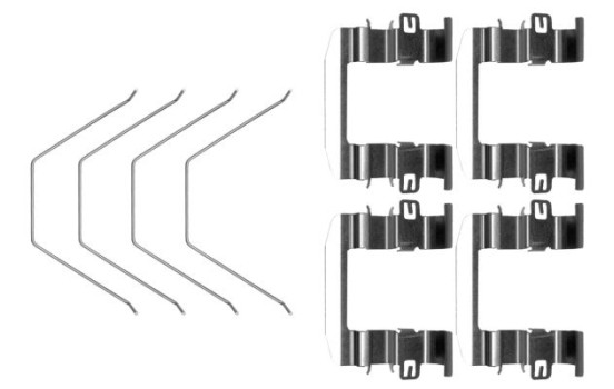 Accessory set, disc brake pad