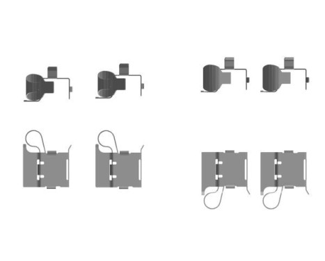 Accessory set, disc brake pad