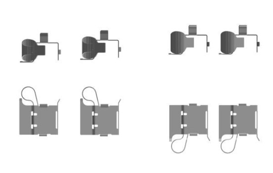 Accessory set, disc brake pad