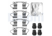 Accessory set, disc brake pad