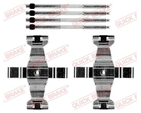 Accessory set, disc brake pad