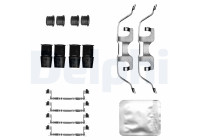 Accessory set, disc brake pad