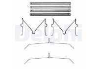 Accessory set, disc brake pad