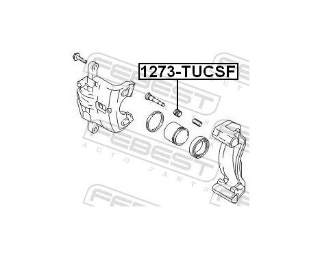 Bellow, brake caliper guide, Image 2