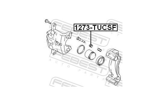 Bellow, brake caliper guide, Image 2