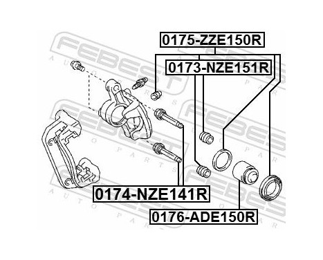Guide Bolt, brake caliper, Image 3