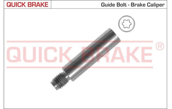 Guide bolt, brake caliper