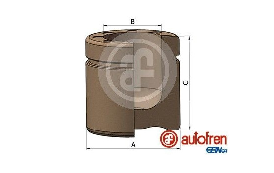 Piston, brake caliper