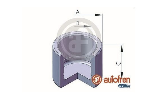 Piston, brake caliper