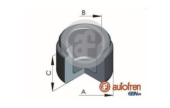 Piston, brake caliper