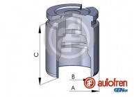 Piston, brake caliper