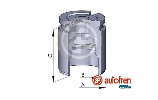 Piston, brake caliper
