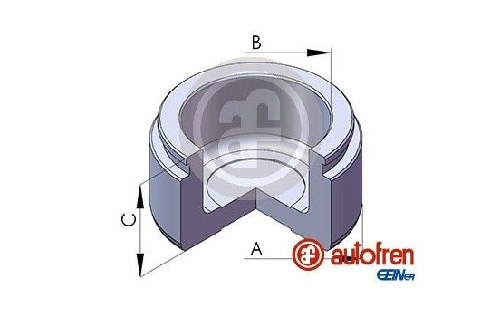 Piston, brake caliper