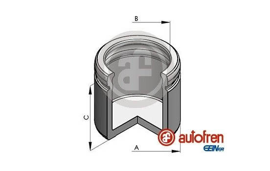 Piston, brake caliper