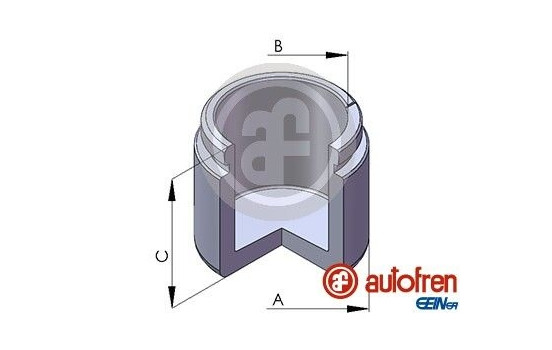 Piston, brake caliper