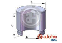 Piston, brake caliper