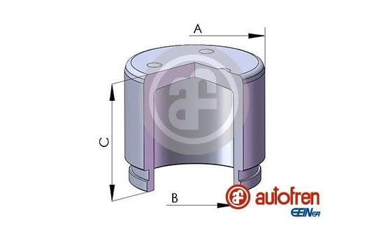 Piston, brake caliper