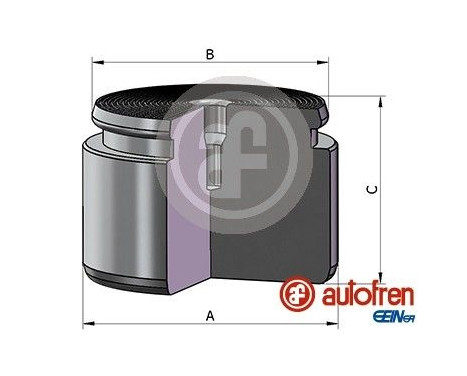 Piston, brake caliper