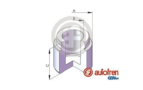 Piston, brake caliper