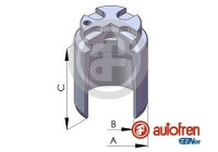 Piston, brake caliper