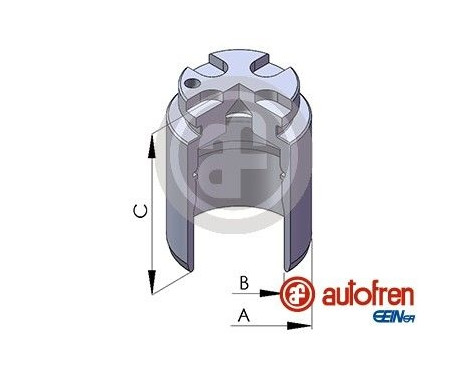 Piston, brake caliper