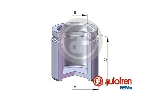 Piston, brake caliper