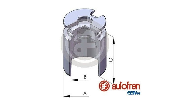 Piston, brake caliper