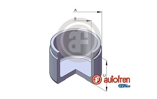 Piston, brake caliper