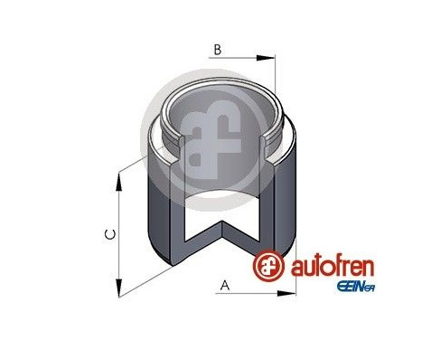 Piston, brake caliper