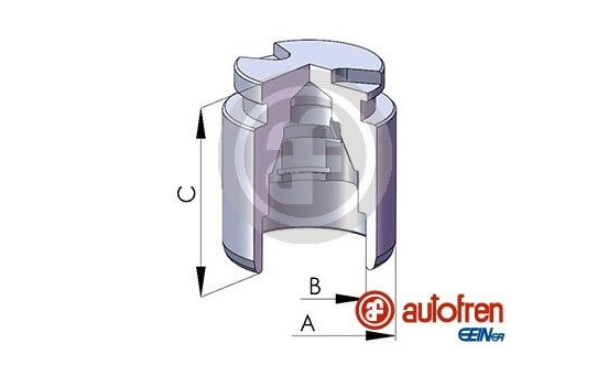 Piston, brake caliper