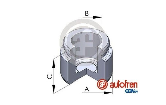 Piston, brake caliper