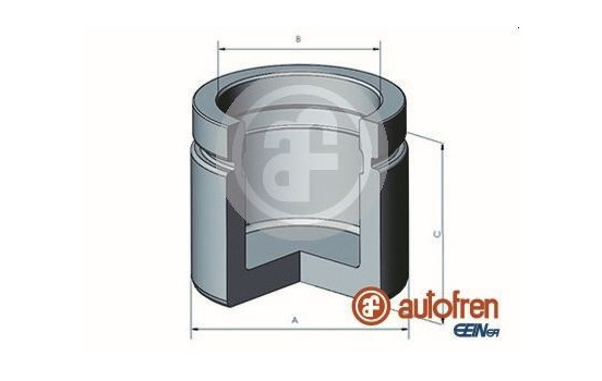 Piston, brake caliper