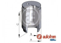 Piston, brake caliper