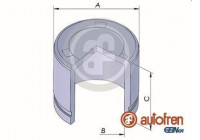 Piston, brake caliper