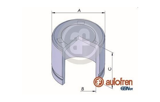 Piston, brake caliper