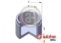 Piston, brake caliper