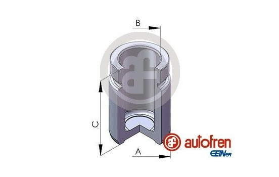 Piston, brake caliper