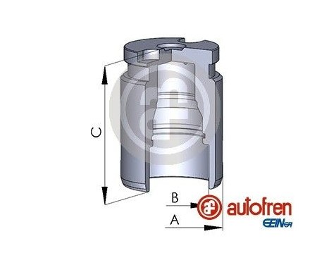 Piston, brake caliper