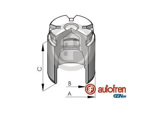 Piston, brake caliper